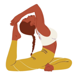 vector girl yoga png logo photo