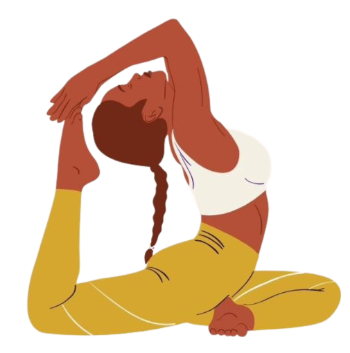 vector girl yoga png logo photo