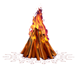 wood fire png image