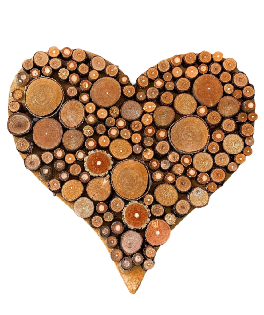 wood heart png image