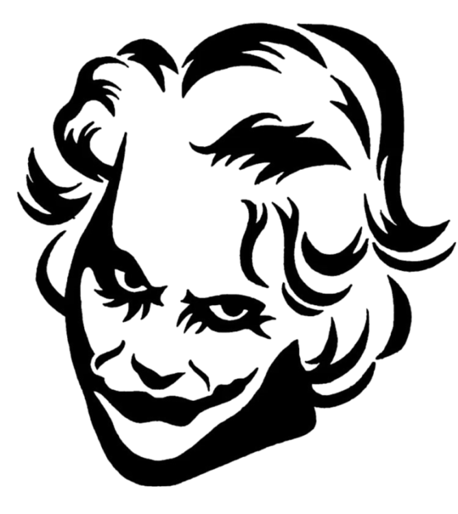 black joker face logo image