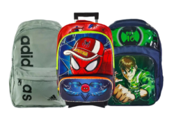 three school bag png photo