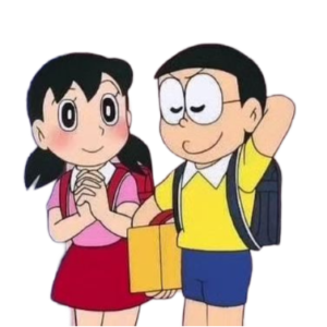 cartoon nobita sizuka png image