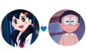 cute nobita sizuka love png image
