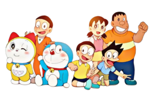 doremon family png photo all character of doremon cartoon like nobita, sizuka, dekisugi, suneo, etc..