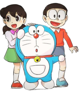 doremon png photo with nobita and sizuka