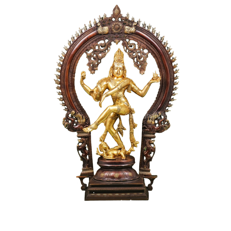 golden nataraja vigraham png image