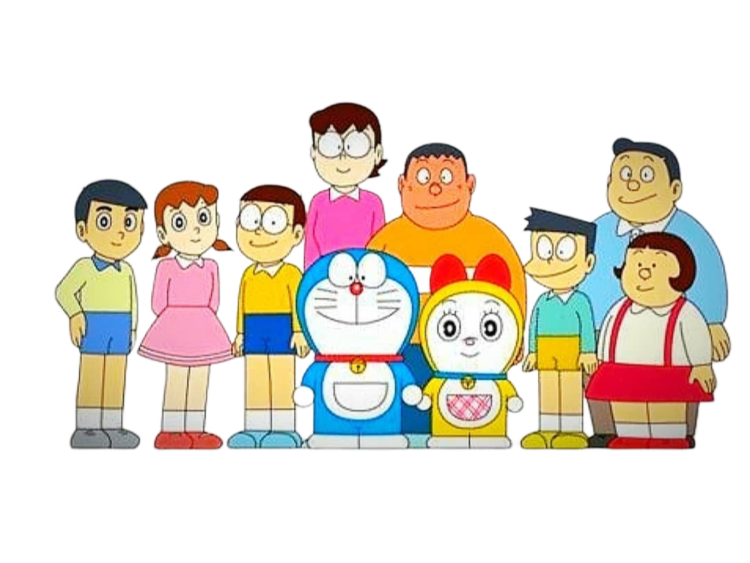 nobita doremon family png image all character of doremon cartoon like nobita, sizuka, dekisugi, suneo, etc..