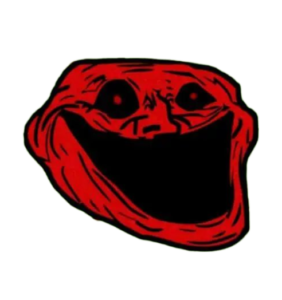 red troll face png image