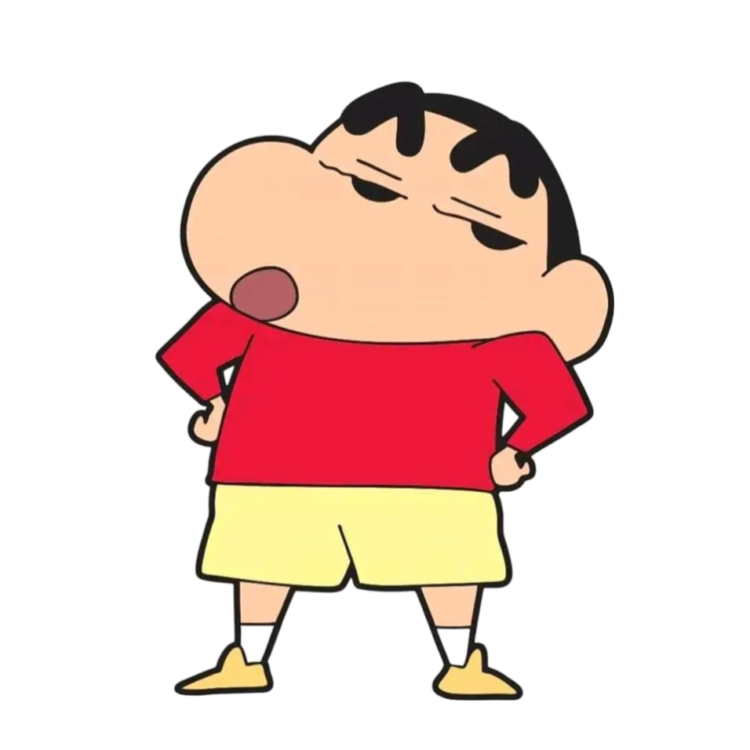 original old shinchan png photo