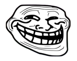 This high quality free PNG image without any background is about troll face png image.