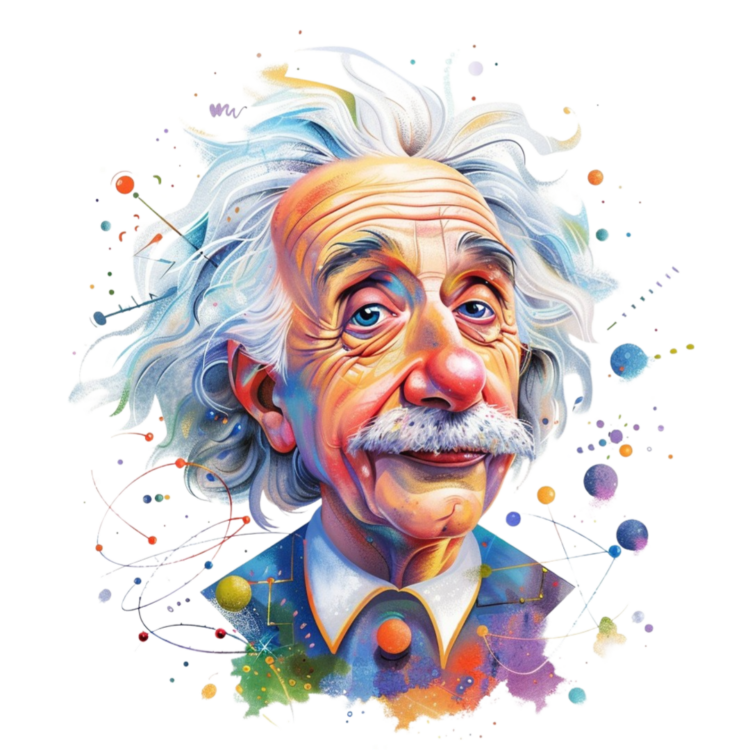 Albert Einstein png cartoon photo