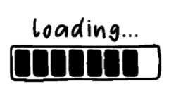 Black loading png image