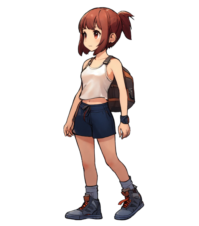 Full Body Girl Anime png image