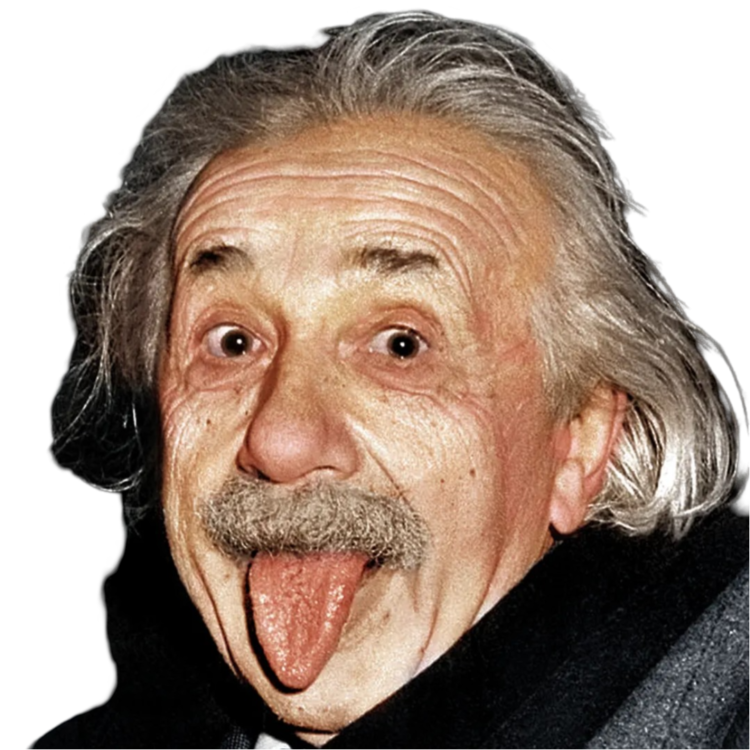 Funny Albert Einstein png image