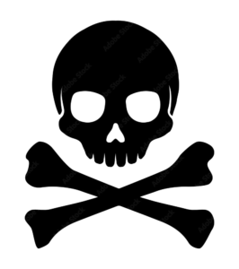 Skeleton warning png image