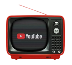 Stylish TV youtube png photo