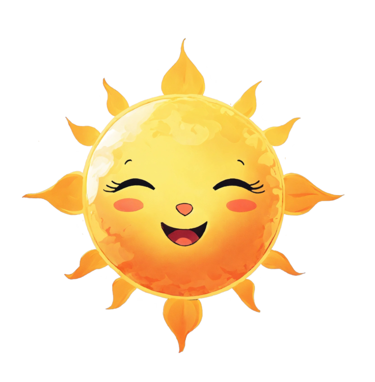 cute sun png image