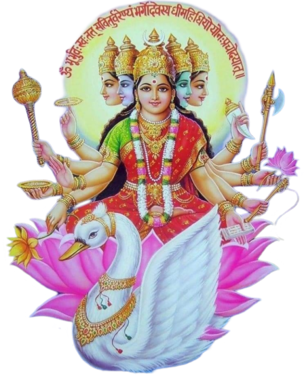 goddess maa gayatri png picture