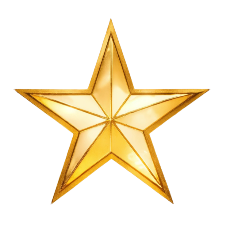 gold star png image