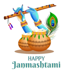 happy janmashtami png image