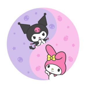 kuromi and my melody png cutout