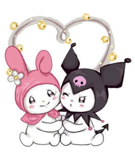 kuromi and my melody png hd photo