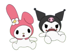 kuromi and my melody png photo