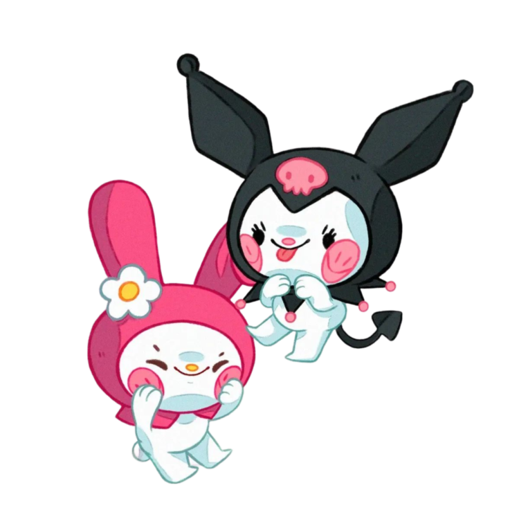 kuromi and my melody png transparent image