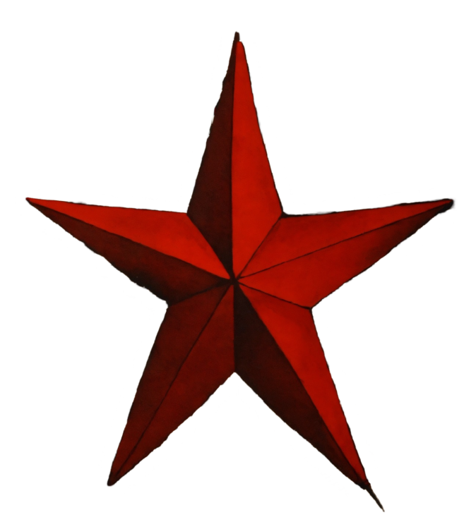 red star png image