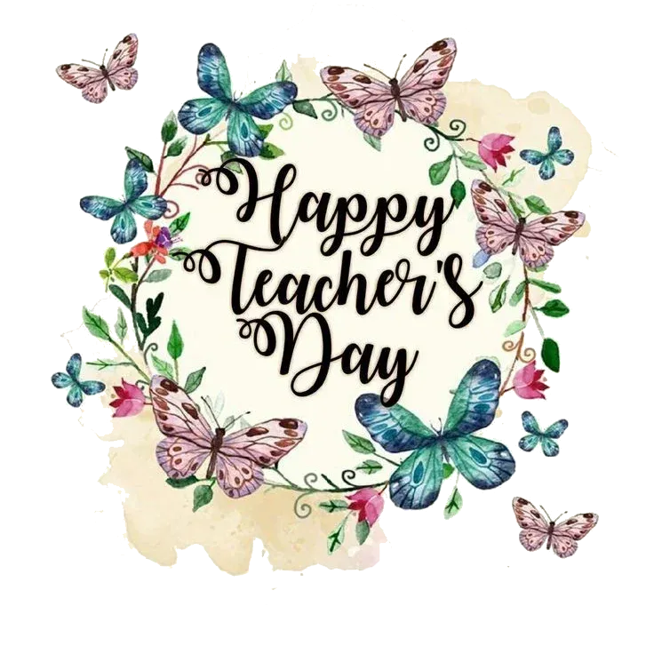 Calligraphy Happy Teachers Day Png photo