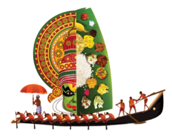 Creative Boat Onam Png image