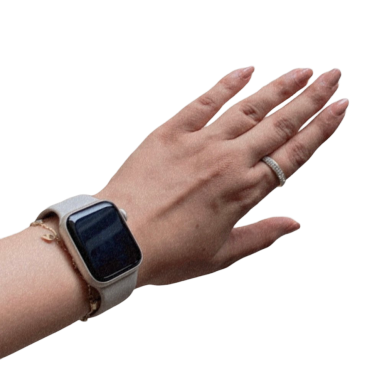 Girl arm with apple watch png image