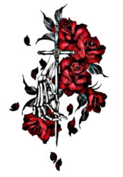 Roses with Swords png photo