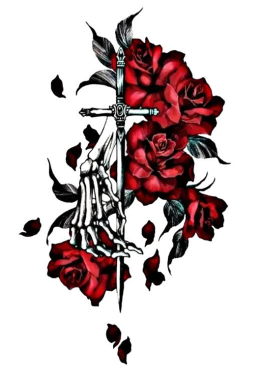 Roses with Swords png photo