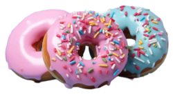 pink donut png image