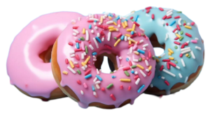 pink donut png image