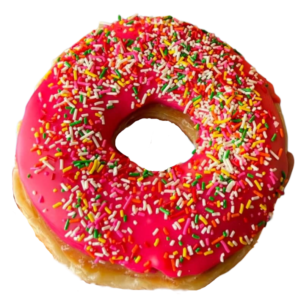 Red donut png image