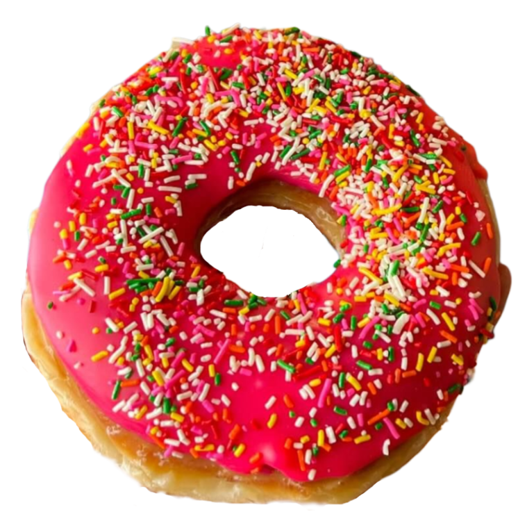 Red donut png image