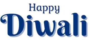 Happy Diwali Png Text Blue Image