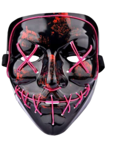 Neon Hacker Mask Png Image