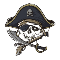 Pirate Skull Png Clipart Image