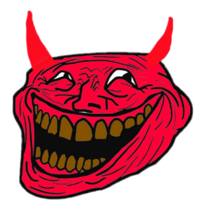 Scary Red Troll Face Png Image Free