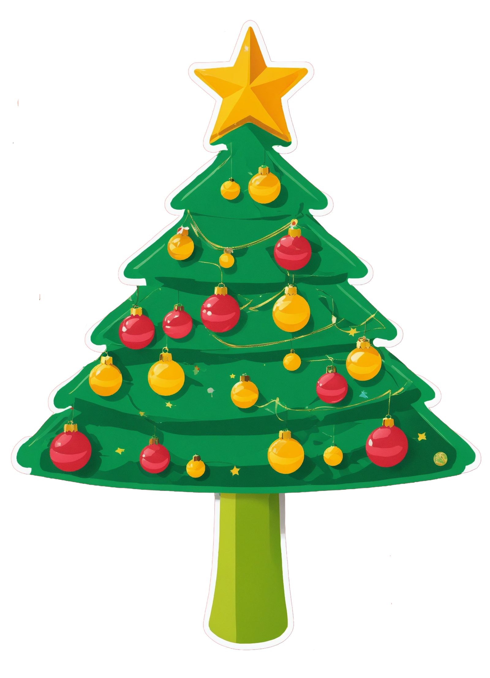 Cartoon Christmas Tree Png Image
