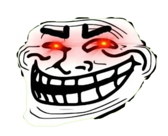 Red Eye Troll Face Png Photo