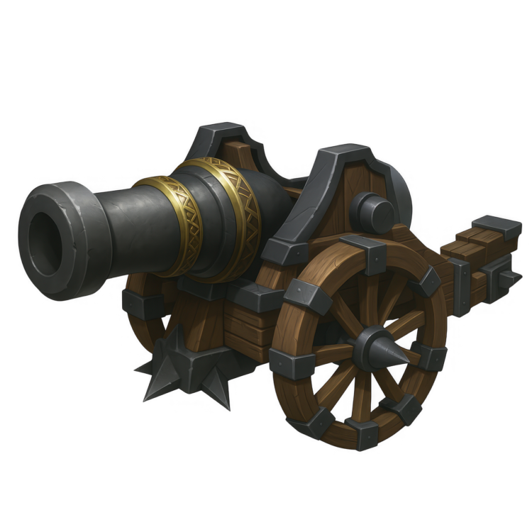 Cartoon Cannon - free transparent PNG image, no background, HD download