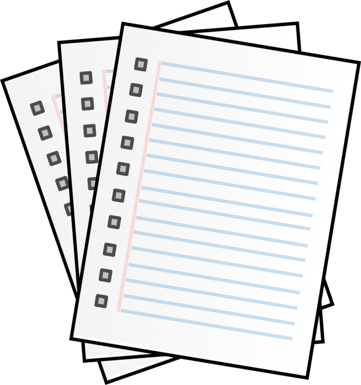 Lined Paper Png - free transparent PNG image, no background, HD download