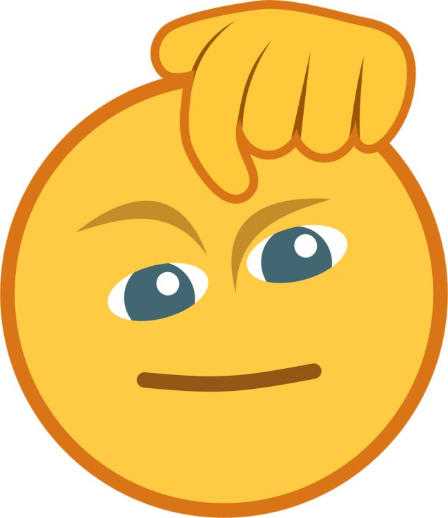 Scratching Head Emoji - free transparent PNG image, no background, HD download