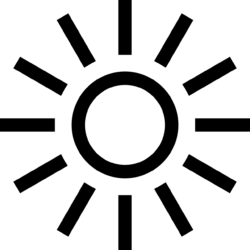 Sun Clipart Black And White - free transparent PNG image, no background, HD download