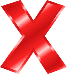 X Png Red - free transparent PNG image, no background, HD download